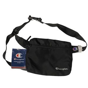 Champion black classic logo fanny pack